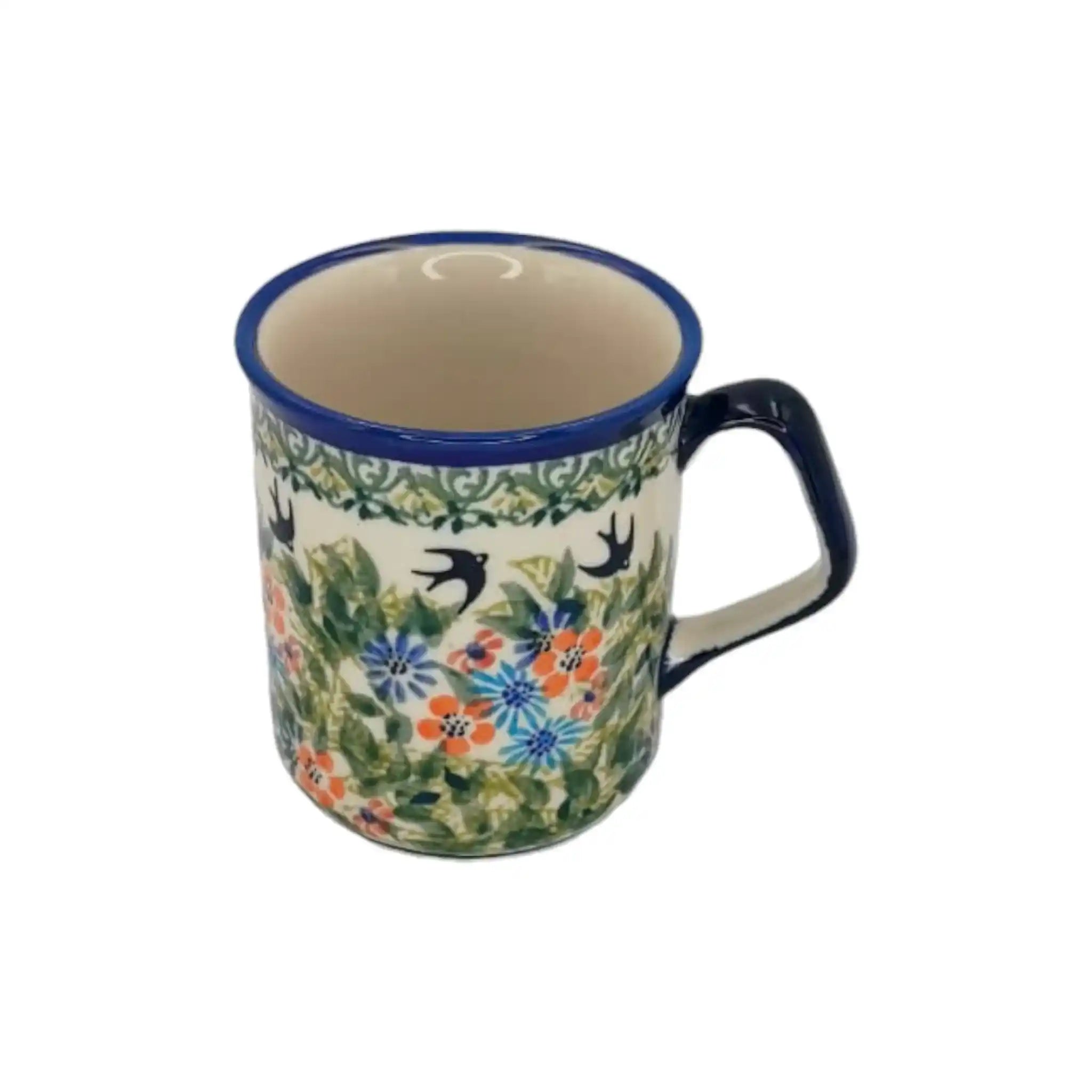 Polish-pottery-Beverage-cup-Flowery-Meadow_2