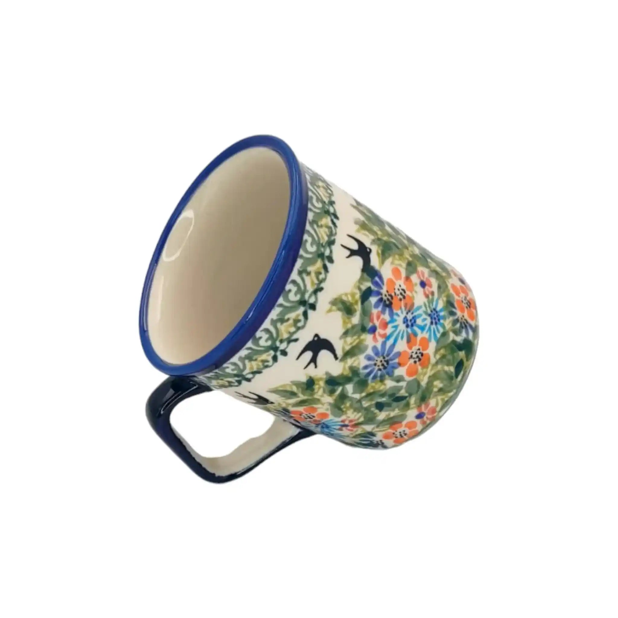 Polish-pottery-Beverage-cup-Flowery-Meadow_3