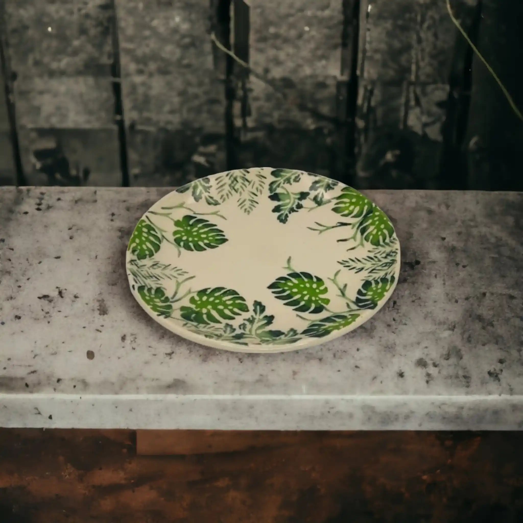 polish-pottery-dinner-plate-monstera-leaves_3