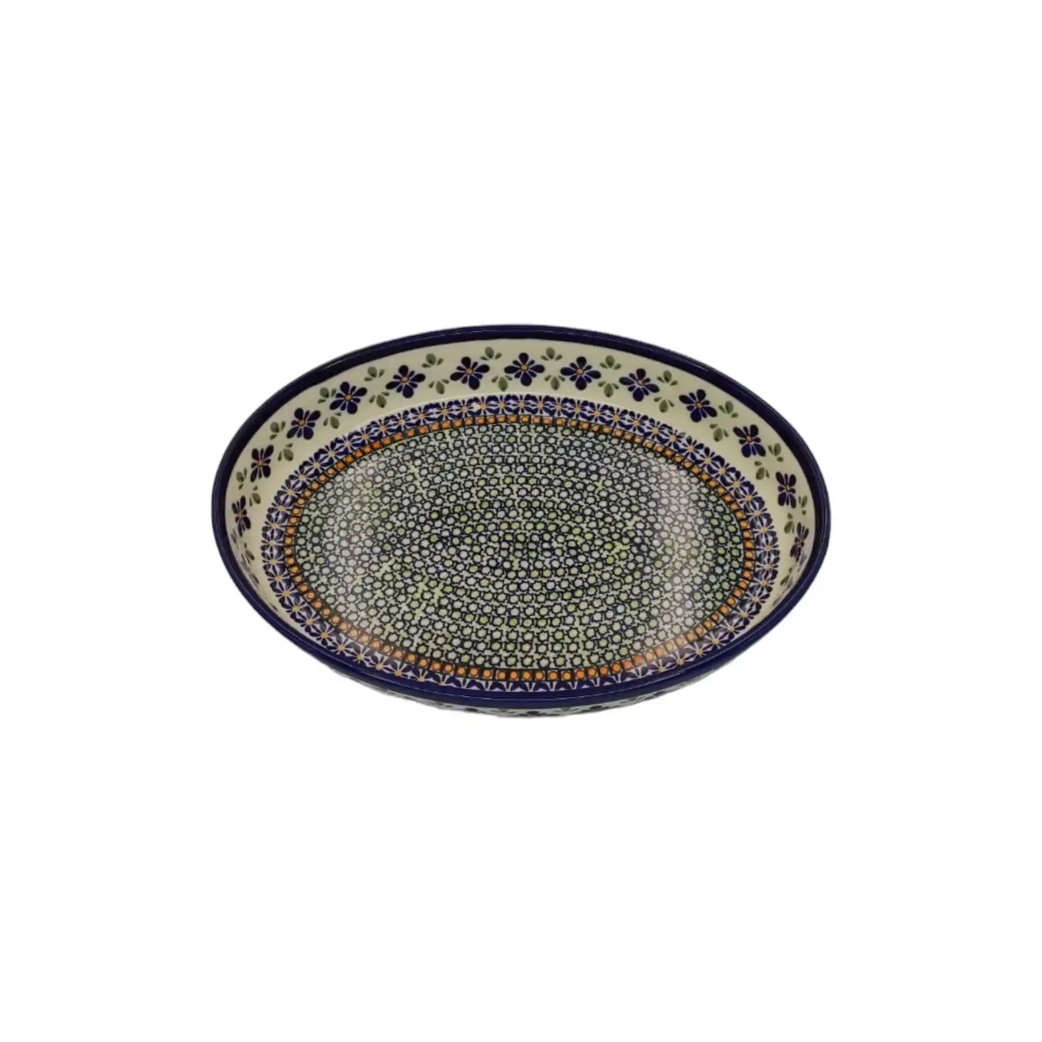 polish-pottery-medium-oval-dish-floral-motifs_1
