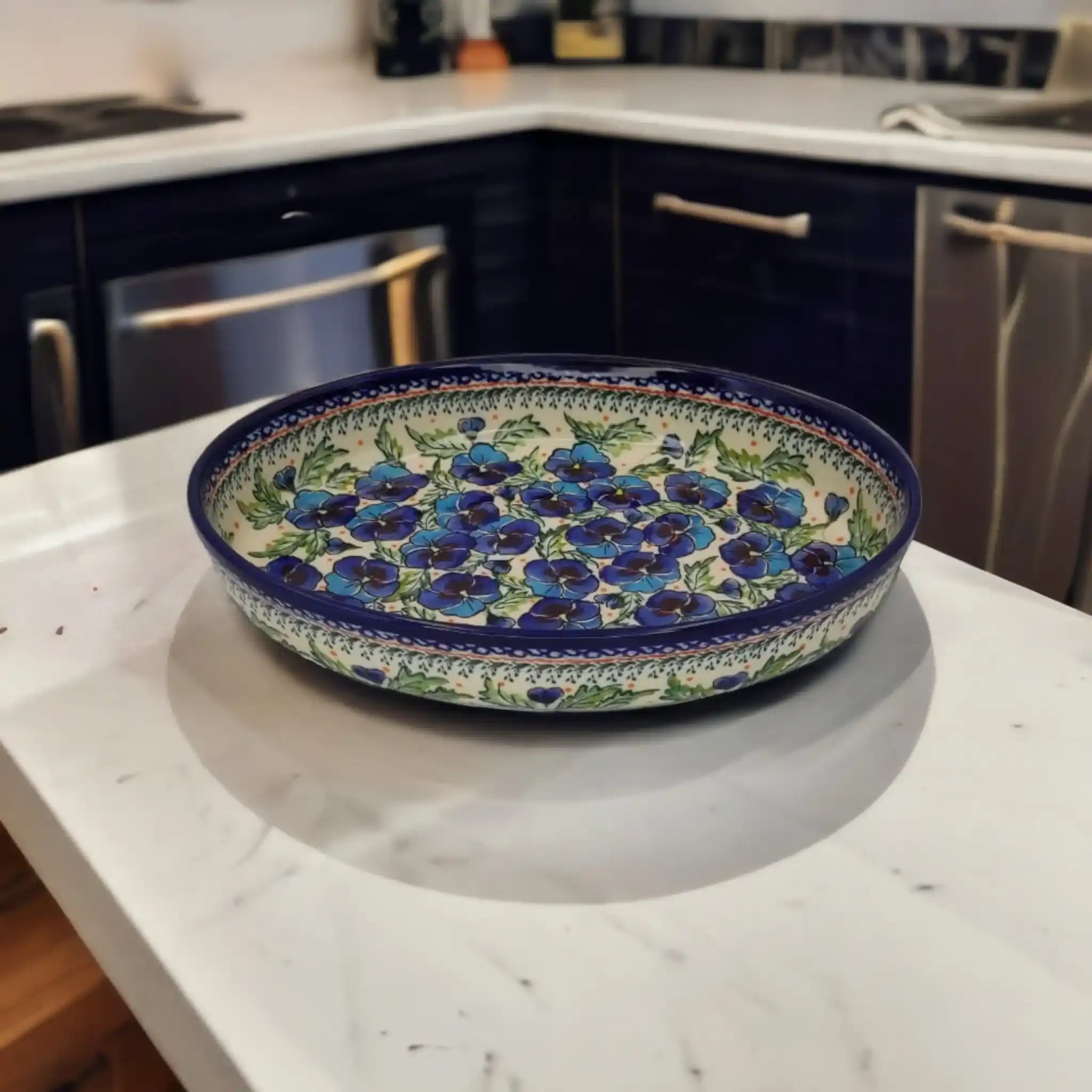 polish-pottery-small-oval-dish-pansies-flowers_5